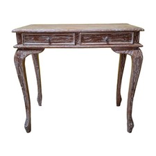 Scrivania etnica legno teak massello stile Liberty