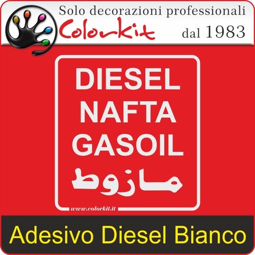 Adesivo diesel bianco - diesel,