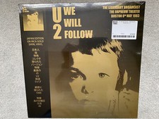 U2 Live We Will Follow Japan Issue Inca/Gold Swirl Vinyl Coda Records CRLNY023
