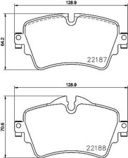 BREMBO P 06 092 Kit pastiglie freno per MINI MINI (F55), MINI (F56), MINI Cabrio
