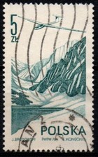 Polonia 1976 - Jantar Glider - Aereo | Alianti | Aviazione | Montagne | Paesaggi