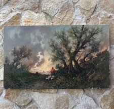 Quadro -Paesaggio- dipinto a olio su tela