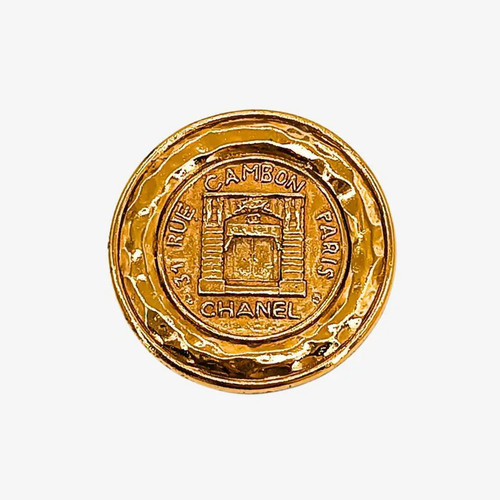 Spilla vintage chanel oro - spilla,