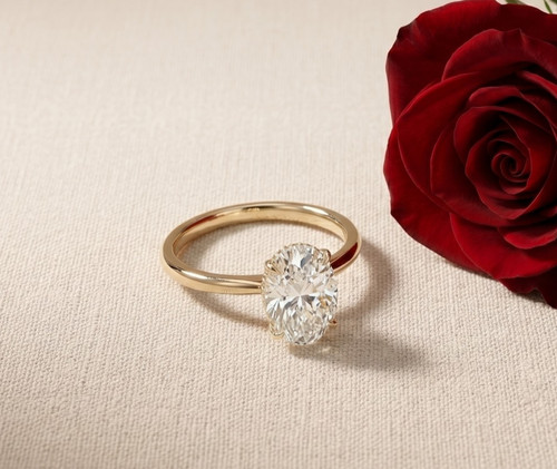 Anello vermeil moissanite - anello,