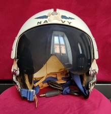 Casco elmetto pilota JET GENTEX FLIGHT HELMET US NAVY NATO vintage 70 NAS Sicily