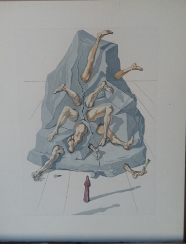 Dalì xilografia originale - dalì,,