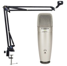 Samson C01U Pro Microfono USB + braccio snodato keepdrum