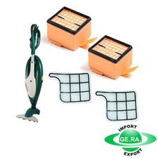 2 Griglie Protezione Motore + 2 Filtri Igienici Hepa FOLLETTO VK 135 VK 136