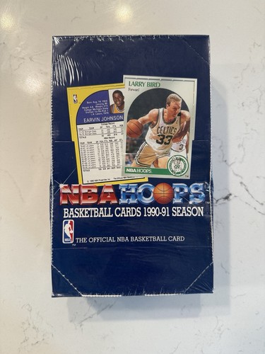 1990 nba hoops series box - nba, 1