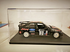 MODELLINO AUTO "FORD ESCORT COSWORTH" NERA DA RALLY 1/24 BURAGO MADE IN ITALY