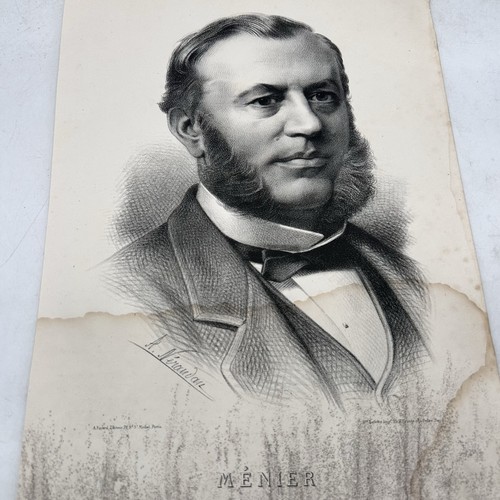 Stampa ritratto ménier - stampa,