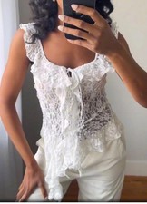 T-shirt Zara in pizzo semi