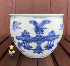 Lavabo porcellana blu e bianco