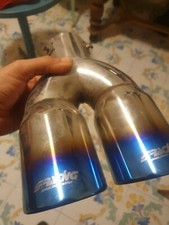 Simoni Racing Codino Finale Marmitta Terminale Acciaio Estetico TRX18B Titanium