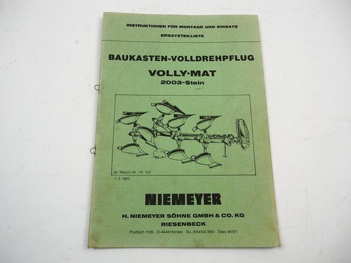 Niemeyer volly mat 2003 - volly,