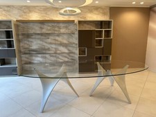 Splendido tavolo in vetro Molteni Arc