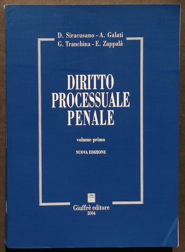 Diritto processuale penale - diritto,