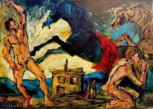 Olio tela 70x50 - cm, da