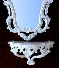 Consolle da parete bianca con