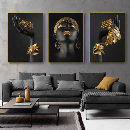 Poster arte africana - donna, con