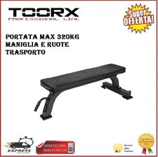 Panca Piana Toorx WBX-100 Esercizi Allenamento Pesi Addominali Trasportabile