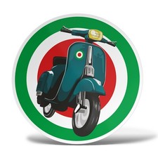 Adesivo COCCARDA ITALIA Sticker Auto Moto Scooter Vespa Casco Carena Parabrezza
