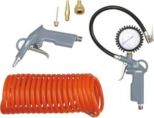 ABAC Kit Accessori per Compressore 6 Pezzi G-813, Inclusi Gonfiagomme con Manome
