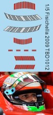 1/5 Decals per Giancarlo Fisichella Helmet 2009 TBD1013