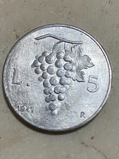 5 Lire   1947 UVA  Repubblica