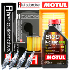 Kit Tagliando + 4 Candele Audi A1 1.2 TFSI 1.4 TFSI Dal 2010 4LT Olio Motul 5W30