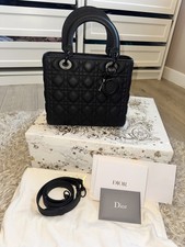 Borsa media Lady Dior nera