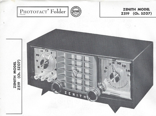 Zenith z519 1957 radio - zenith,