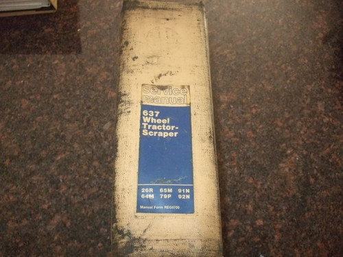 Cat caterpillar 637 manuale - caterpillar,