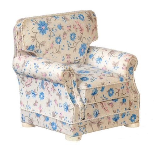 Poltrona bianca fiori per - a,