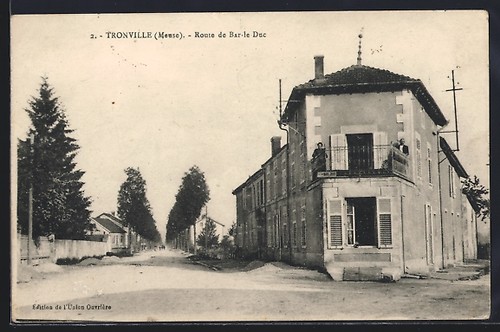 Cpa tronville route - cpa, tronville,