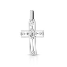 CIONDOLO CROCE DA UOMO IN ORO