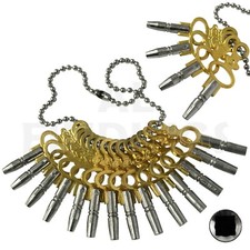 SET 14 CHIAVI CARICA AVVOLGIMENTO OROLOGIO DA TASCA MISURA 00-12 STILE VINTAGE
