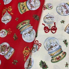 Tessuto Tovagliato Natale Palle Neve 50 Cm 4563