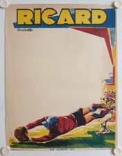Affiche RICARD Anisette Années '50 G. POTIER  - Rugby