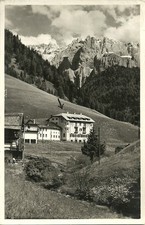 Selva Gardena (BZ) Hotel "Stella" e Vedute Pensione-Restaurant "Freina", 2 cart.