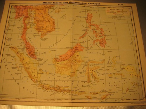 Mappa antica 1900 - .dietro, india