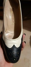 scarpe vintage donna bicolore
