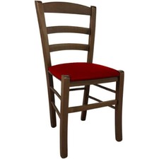 Sedia legno paesana noce scuro