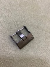 FIBBIA PER CINTURINO OROLOGIO "DIESEL ACCIAIO BRUNITO" ANSA 24 MM -USATO-