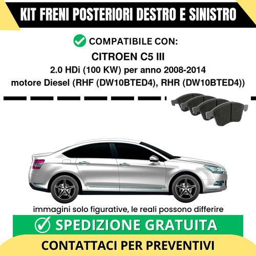 Pastiglie freno posteriori - pastiglie,