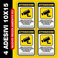 4 ADESIVI CARTELLI AREA