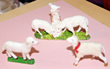 3 pecore presepe confalonieri? in plastica   H cm varie n 77-23