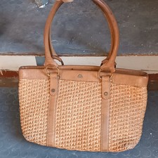 Borsa The Bridge In Pelle E Paglia