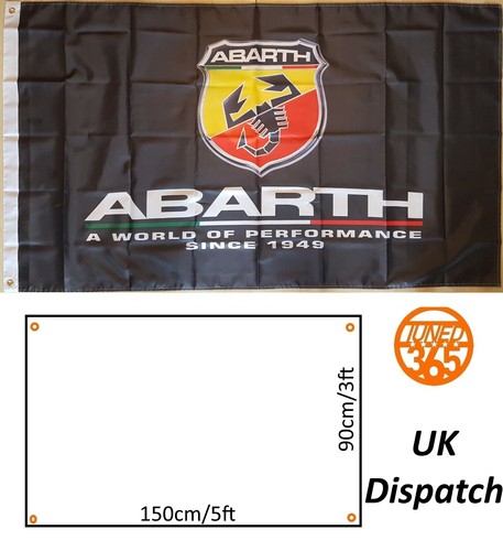 Bandiera abarth 3x5ft garage - 3x5ft,