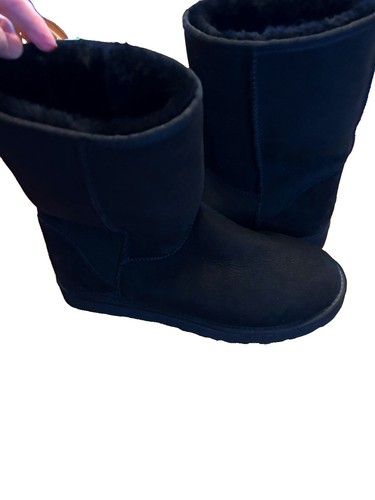 Stivali ugg pelle nera - ugg, in